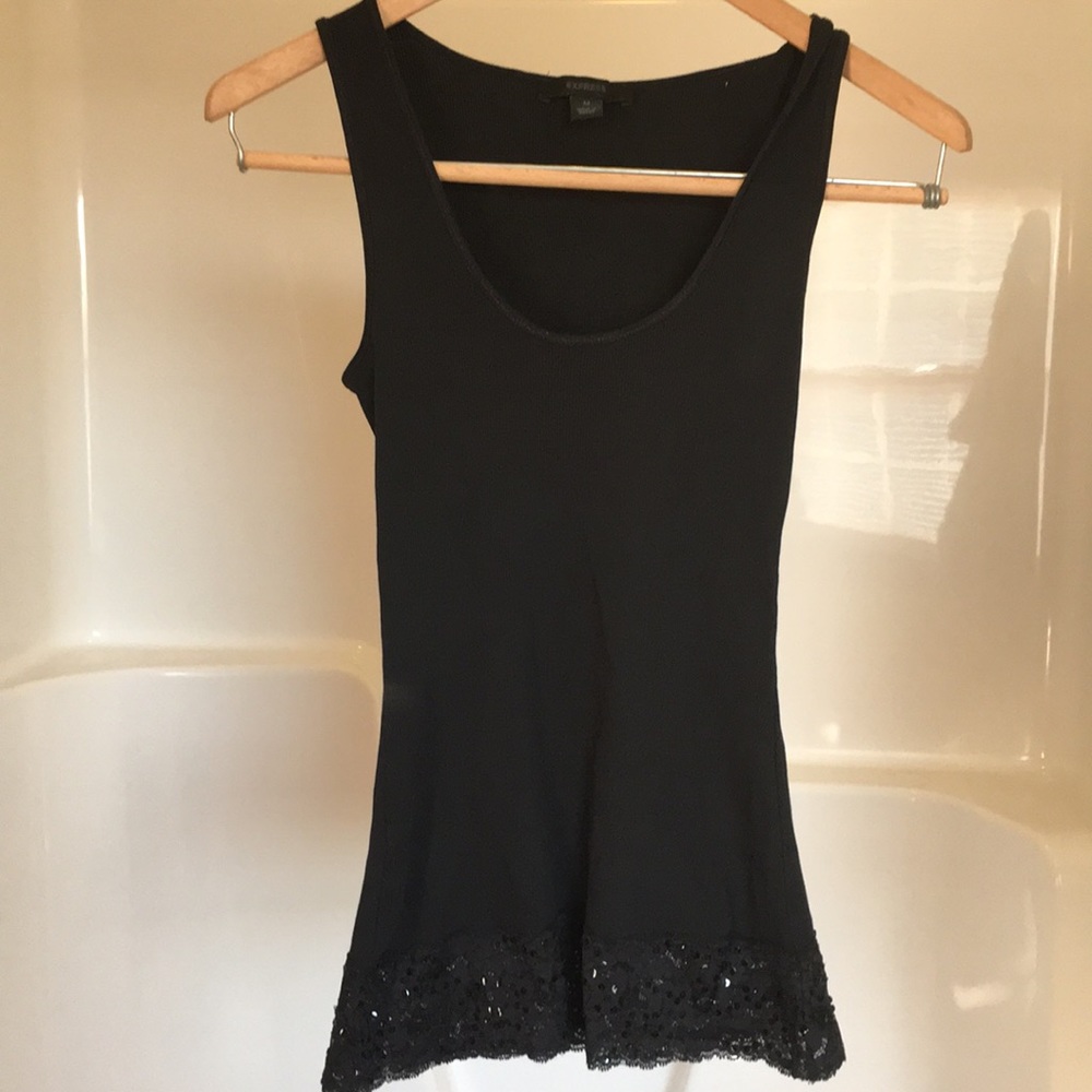 Express DecorativeBlack Tank Top
